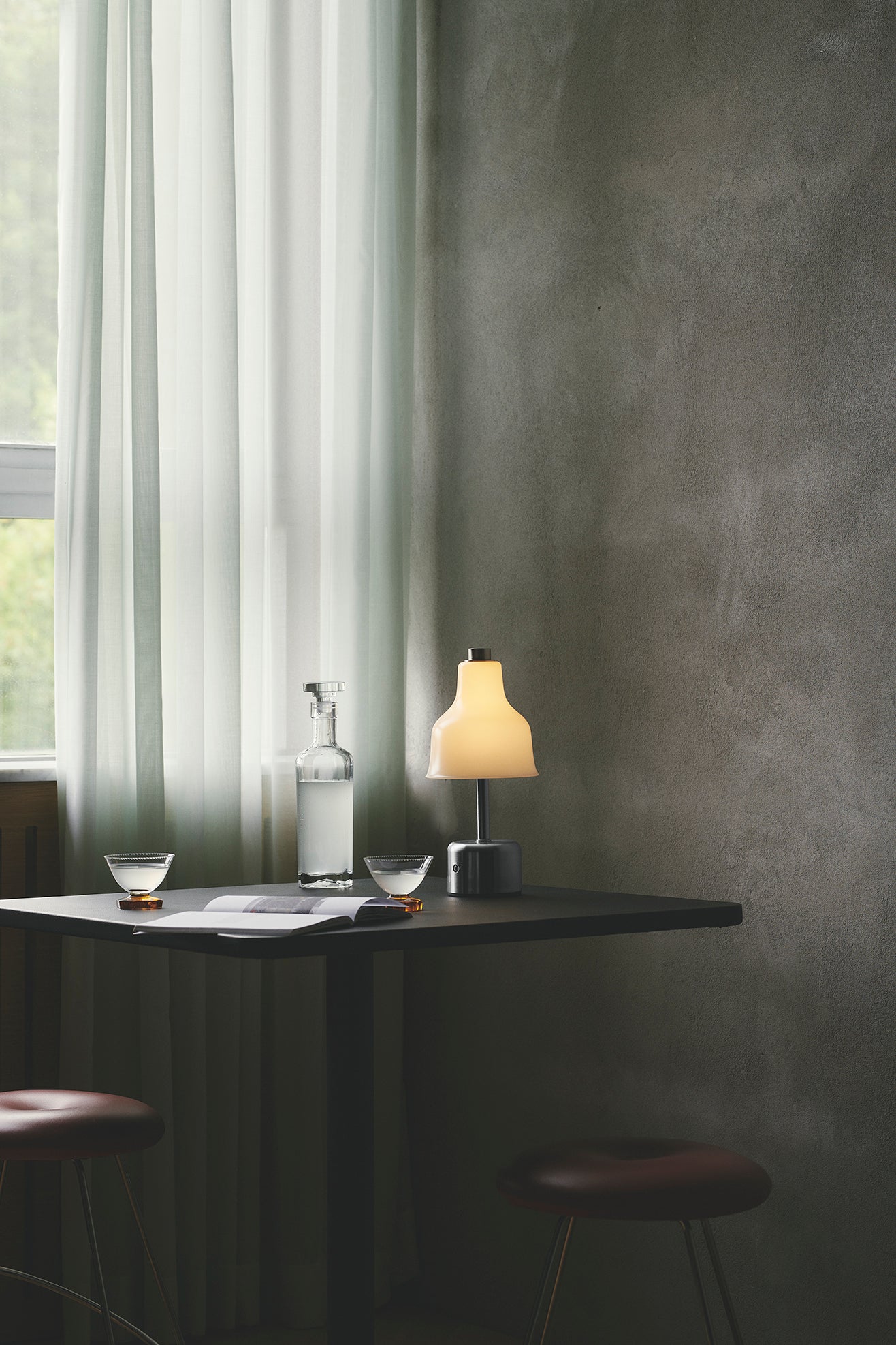 Avra Portable Table Lamp - Brushed/Creme - PRE-ORDER - NUAD
