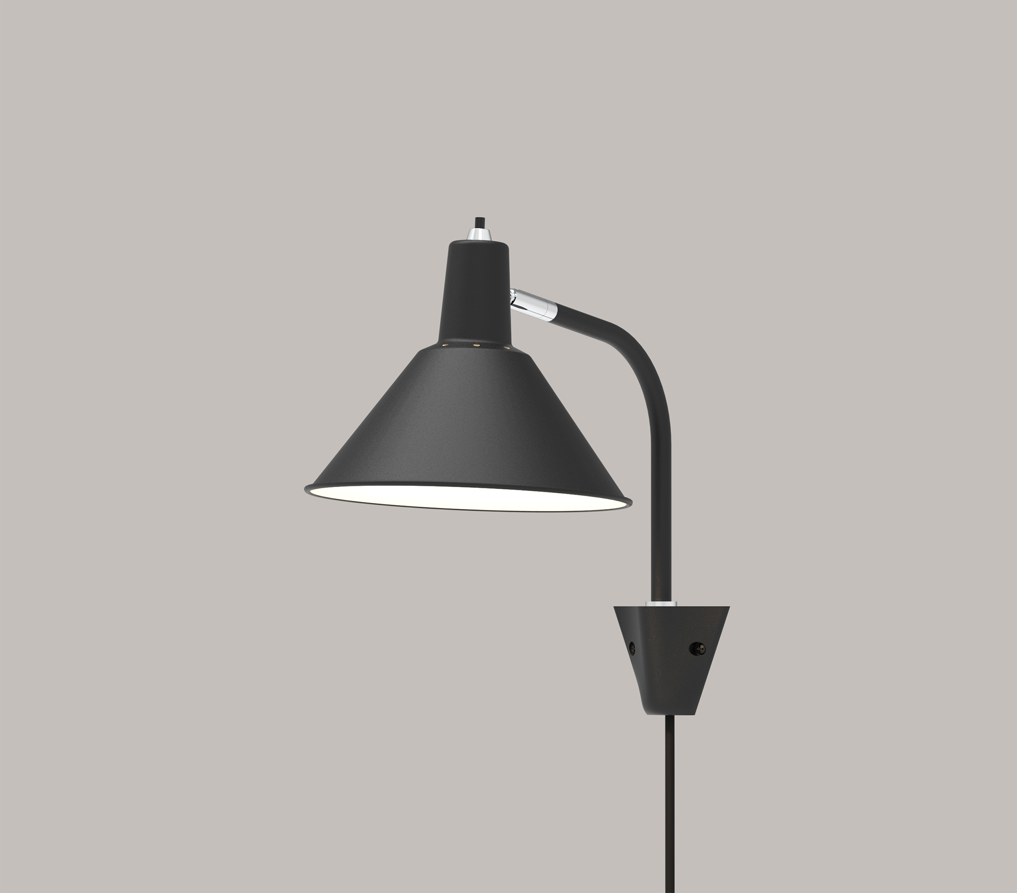 Arcon Wall Lamp - Black / Chrome - PRE-ORDER - NUAD