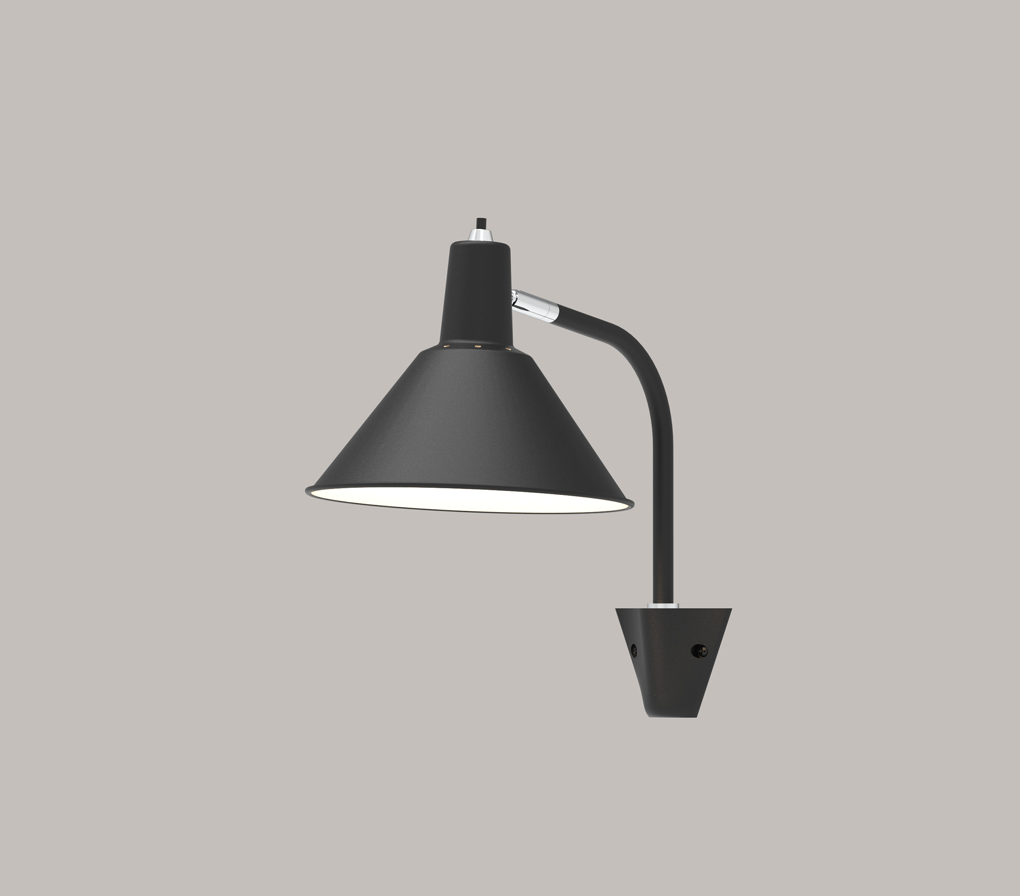Arcon Wall Lamp - Black / Chrome - PRE-ORDER - NUAD