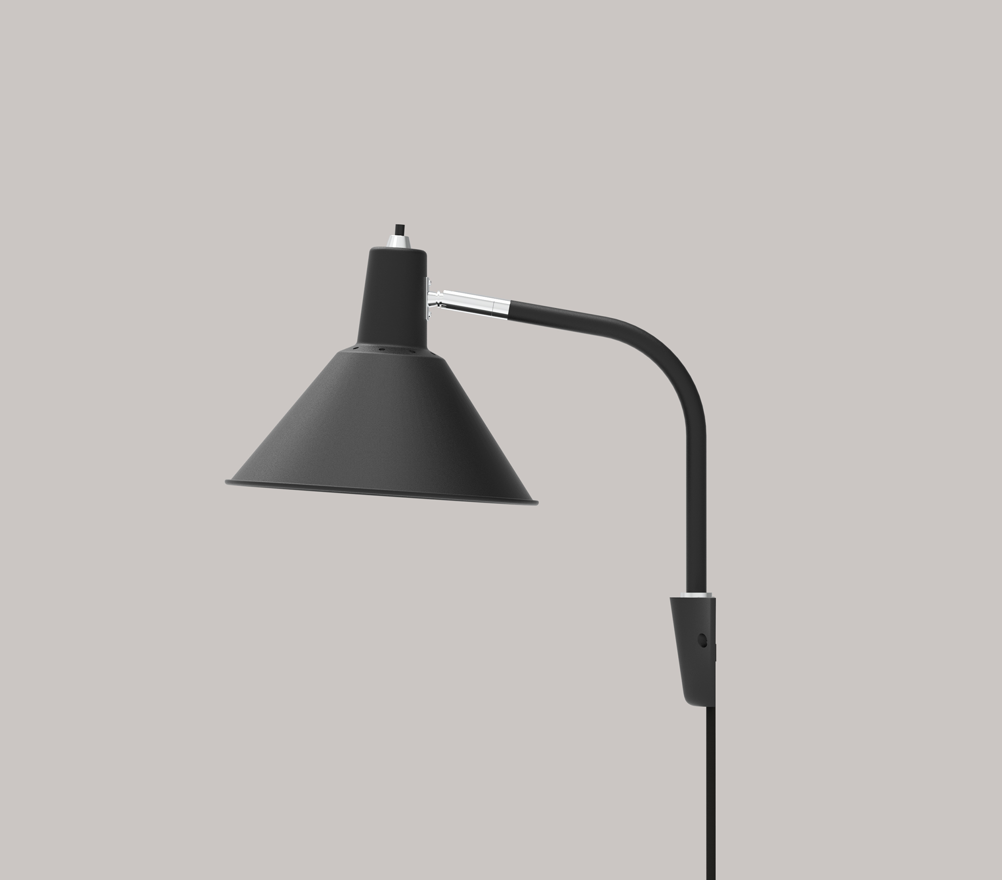 Arcon Wall Lamp - Black / Chrome - PRE-ORDER - NUAD