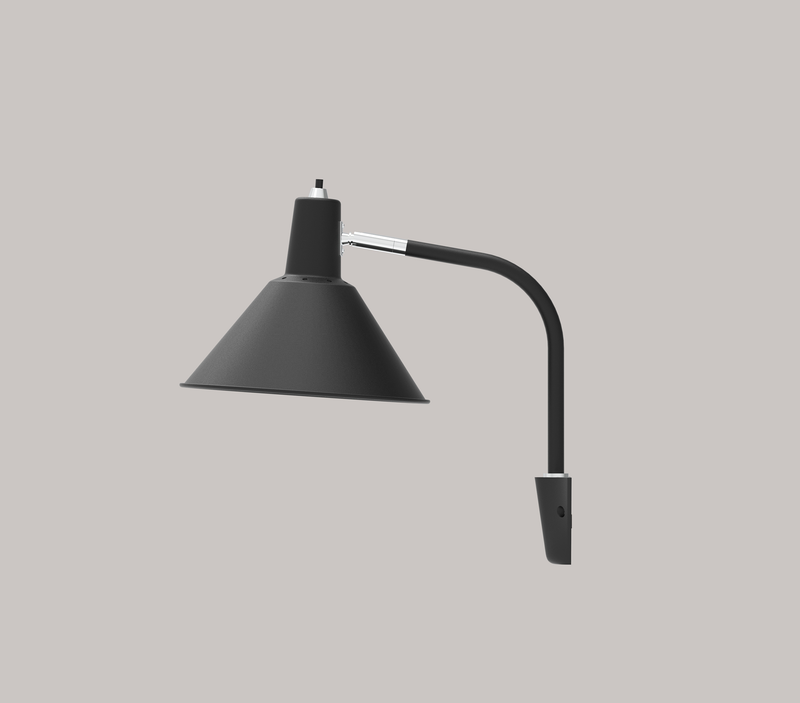 Arcon Wall Lamp - Black / Chrome - PRE-ORDER - NUAD